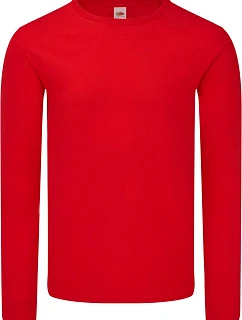 Fruit of the Loom Iconic 150 LSL T Tričko s dlouhým rukávem 16.1446 red