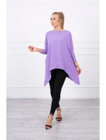 Oversize halenka fialová