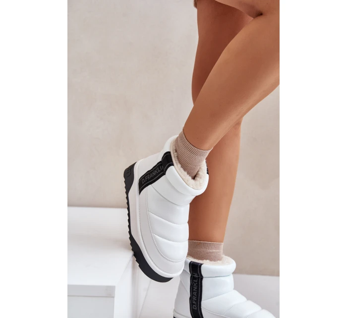 Nízké Sněhové Boty Na Tlusté Podešvi D.Franklin Bílé DFSH371011