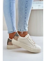 Zateplené Dámské Tenisky Na Platformě Big Star Béžové