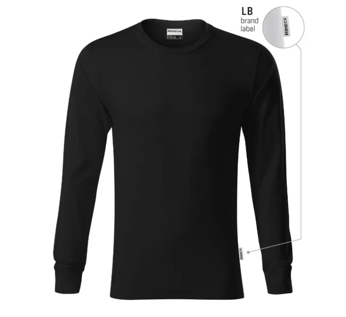 Resist LS triko unisex černá 01 (brand label)