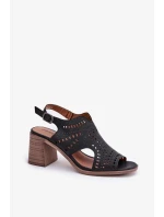 Sandály na podpatku model 211365 Step in style Sandály na podpatku model 211365 Step in style