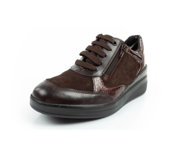 Scholl Emma Laces dámské sportovní kožené hnědé dámské platformy Scholl Emma Laces dámské sportovní kožené hnědé dámské platformy