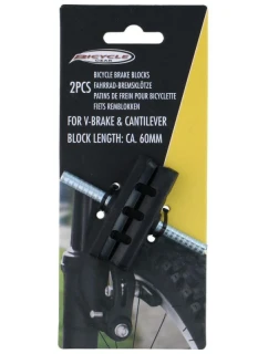 BRZDOVÉ DESTIČKY 2KS 60MM NOSIČ ŠROUBŮ PRO JÍZDNÍ KOLA