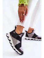 Dámské tenisky Big Star KK274546 Šedo-Černé Dámské tenisky Big Star KK274546 Šedo-Černé