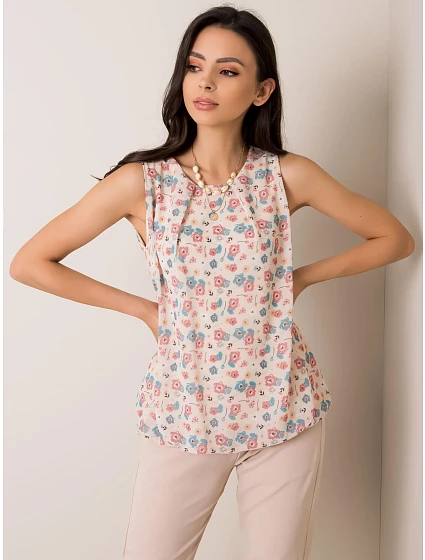 Dámský top model 17615827 světle béžový - FPrice Dámský top model 17615827 světle béžový - FPrice