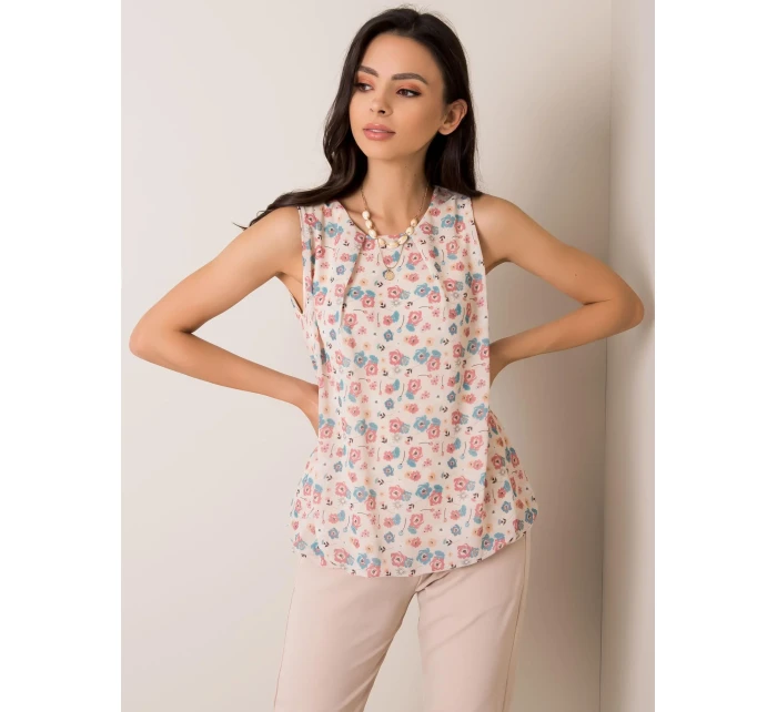 Dámský top D50039F11004A světle béžový