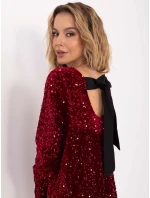 Sukienka MI SK model 21755275 bordowy - FPrice