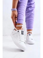 Dámské kožené tenisky Big Star - bílé/černé Dámské kožené tenisky Big Star - bílé/černé