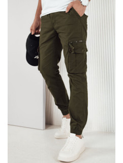 Pánské zelené cargo kalhoty Dstreet UX4178