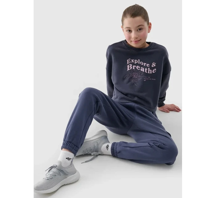 Dívčí cropped mikina 4F Dívčí cropped mikina 4F