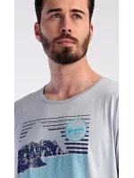 Pánská noční košile s krátkým rukávem model 19903025 - Vienetta MAN Pánská noční košile s krátkým rukávem model 19903025 - Vienetta MAN