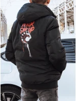 Pánská oboustranná bunda černá Dstreet TX4298 Pánská oboustranná bunda černá Dstreet TX4298