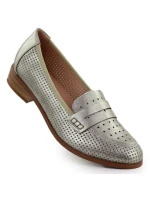 Dámské polobotky ažurové zlaté model 21942038 - Potocki