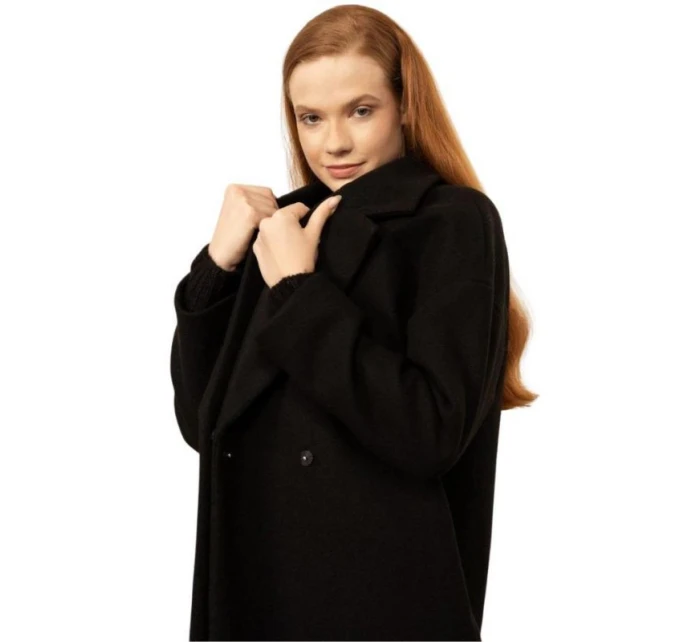 Outhorn dámský tmavě černý kabát OTHAW22TCOUF003 20S