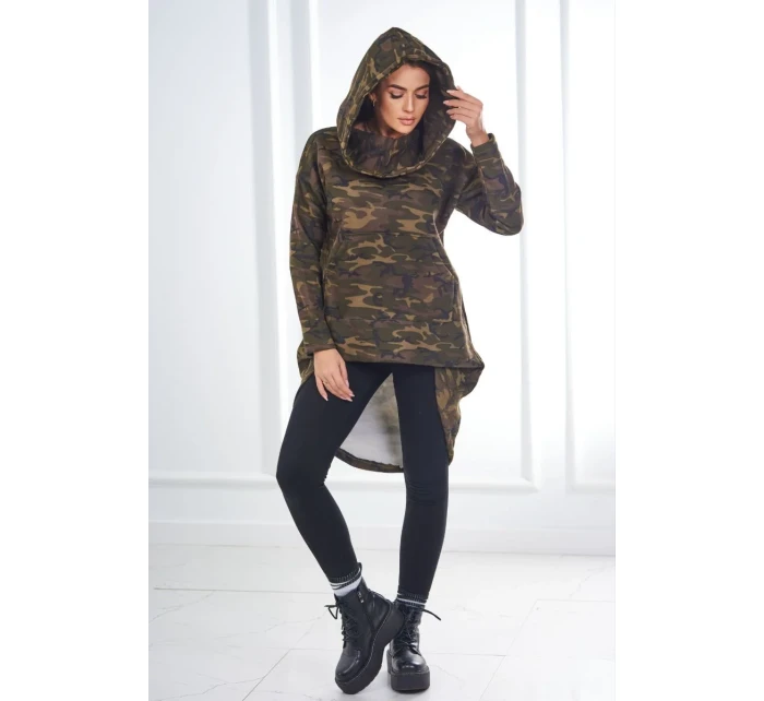 Mikina s dlouhými zády model 18745101 - K-Fashion