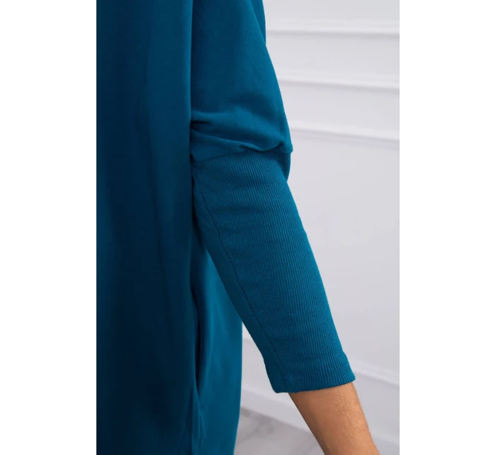 Oversize halenka s potiskem duhových rtů marine