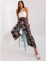 Kalhoty D73770R62237B černá zelená