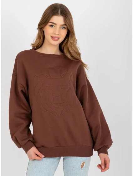 Mikina EM BL 617 model 17964046 hnědá - FPrice Mikina EM BL 617 model 17964046 hnědá - FPrice