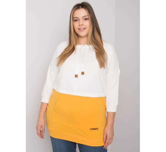 Mikina RV BL 6845.51P bílá a žlutá