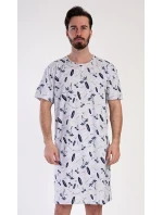 Pánská noční košile s krátkým rukávem Surfing