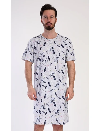 Pánská noční košile s krátkým rukávem model 22407648 - Vienetta MAN Pánská noční košile s krátkým rukávem model 22407648 - Vienetta MAN