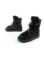 D.Franklin dámské sněhové boty zimní módní kožešina zateplené černé vysoké dámské