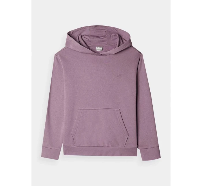 Dívčí nepruhovaná mikina s kapucí 4F Junior 4FJWMM00TSWSF1316-51S Dívčí nepruhovaná mikina s kapucí 4F Junior 4FJWMM00TSWSF1316-51S