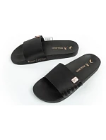 Pánské sportovní žabky R10 Slide pohodlné černé pantofle Rider