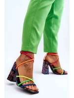 Módní sandály na vysokém podpatku Vícebarevné model 21613427 - Boto Módní sandály na vysokém podpatku Vícebarevné model 21613427 - Boto