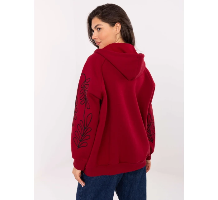 Bluza RV BL model 21370621 bordowy - FPrice Bluza RV BL model 21370621 bordowy - FPrice