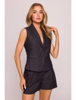 model 21136107 Džínová vesta grafitová - Moe