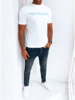 Pánské bílé tričko s potiskem Dstreet RX5193