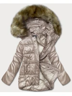 Krátká přechodná prošívaná bunda ve velbloudí barvě (H-202) Krátká přechodná prošívaná bunda ve velbloudí barvě (H-202)