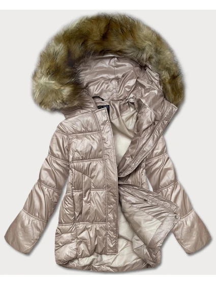 Krátká přechodná prošívaná bunda ve velbloudí barvě (H-202) Krátká přechodná prošívaná bunda ve velbloudí barvě (H-202)