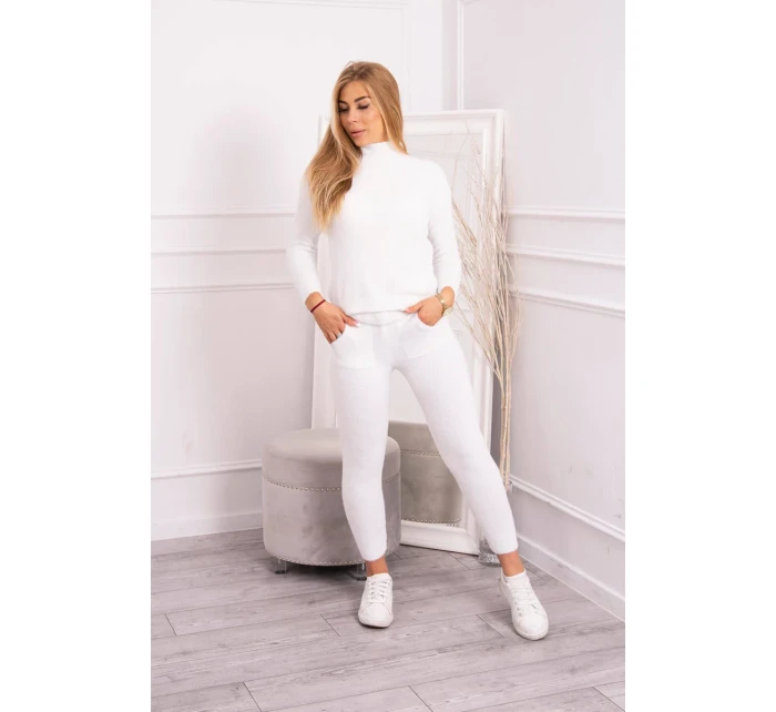 Dvoudílný svetrový set alpaka ecru Dvoudílný svetrový set alpaka ecru