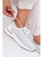 Kožené Lehká Polobotky Dámské model 21691705 Bílé - Artiker