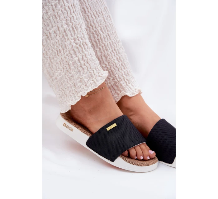 Dámské Klapky Big Star model 21692231 Černé - Big Star Shoes Dámské Klapky Big Star model 21692231 Černé - Big Star Shoes