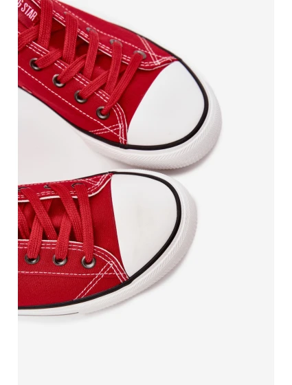 Pánské Nízké Textilní Tenisky Big Star model 21705218 Červené - Big Star Shoes