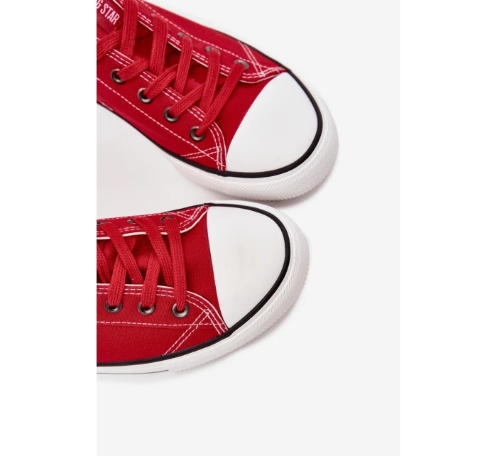 Pánské Nízké Textilní Tenisky Big Star DD174502 Červené