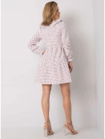 Šaty 123 SK 187576.41P bílá a červená