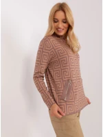 Sweter AT SW model 18955182 brązowy - FPrice Sweter AT SW model 18955182 brązowy - FPrice