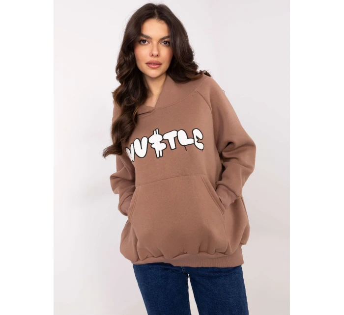 Mikina EM BL model 20822509 hnědá - FPrice Mikina EM BL model 20822509 hnědá - FPrice