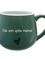 NIE SOM ÚPLNE MÁRNA! - zelený keramický hrníček 300 ml