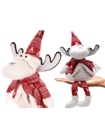 VÁNOČNÍ DEKORATIVNÍ SOBI BÍLÍ 35+20CM