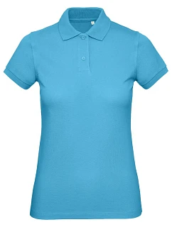 B&C Inspire Polo /women_° Dámské piqué polo z bio bavlny 01.0440 very turquoise