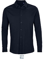 NEOBLU Basile Men Piqué košile s dlouhým rukávem 24.3777 night blue NEOBLU Basile Men Piqué košile s dlouhým rukávem 24.3777 night blue