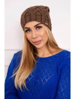 Fleecová čepice Sonia K201 hnědá