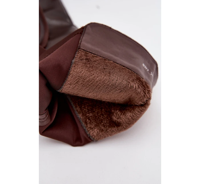 Vklouzávací dámské kozačky z ekokůže čokoládové Sylvina