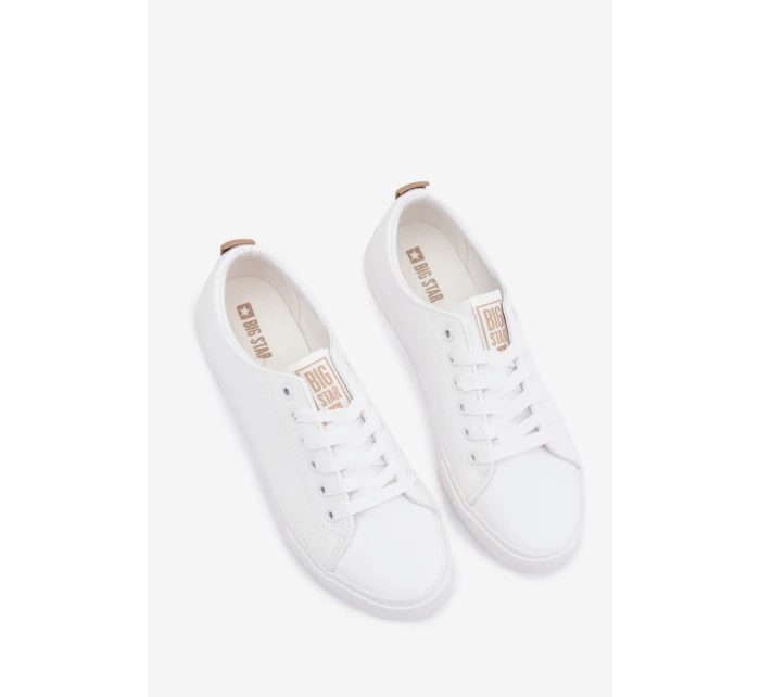 Dámské tenisky z eko kůže Big Star model 22009843 Bílé - Big Star Shoes
